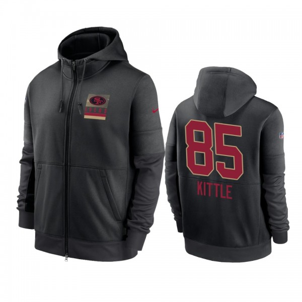 San Francisco 49ers George Kittle Black Sideline I...