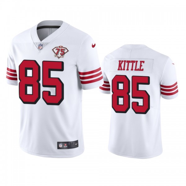 San Francisco 49ers George Kittle White 75th Anniv...