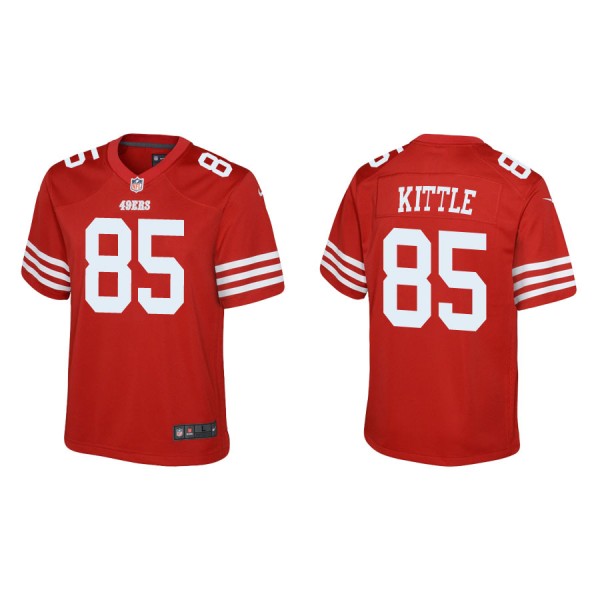 Youth San Francisco 49ers George Kittle Game Scarlet Jersey