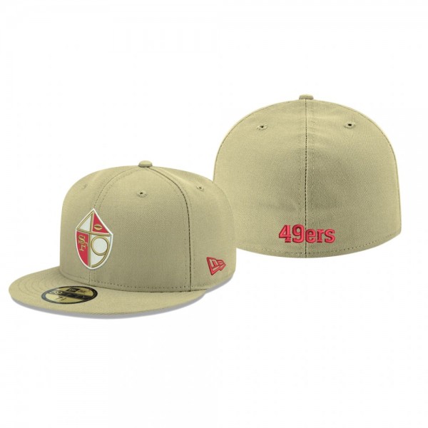San Francisco 49ers Gold Omaha Throwback 59FIFTY F...