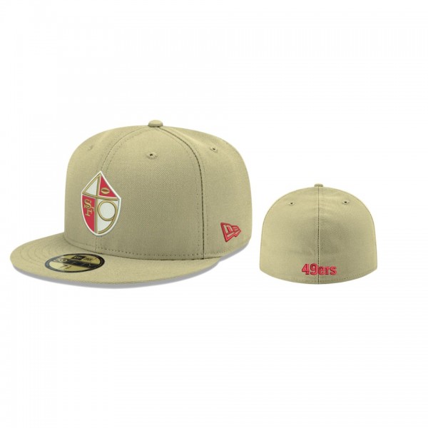 San Francisco 49ers Gold Omaha Throwback 59FIFTY H...