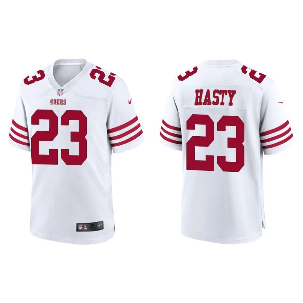 JaMycal Hasty San Francisco 49ers Men's Game White...