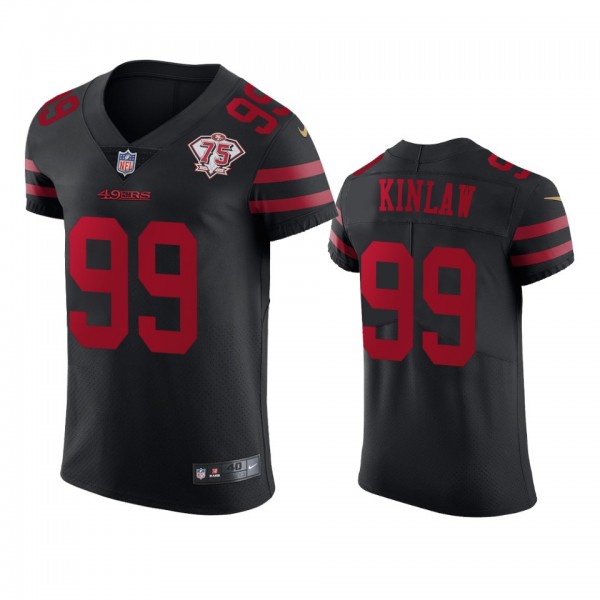 San Francisco 49ers Javon Kinlaw Black 75th Annive...