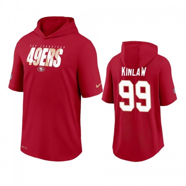 San Francisco 49ers Javon Kinlaw Red Sideline Play...