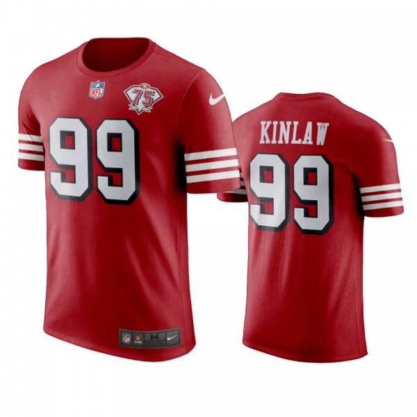 San Francisco 49ers Javon Kinlaw Scarlet 75th Anniversary T-Shirt
