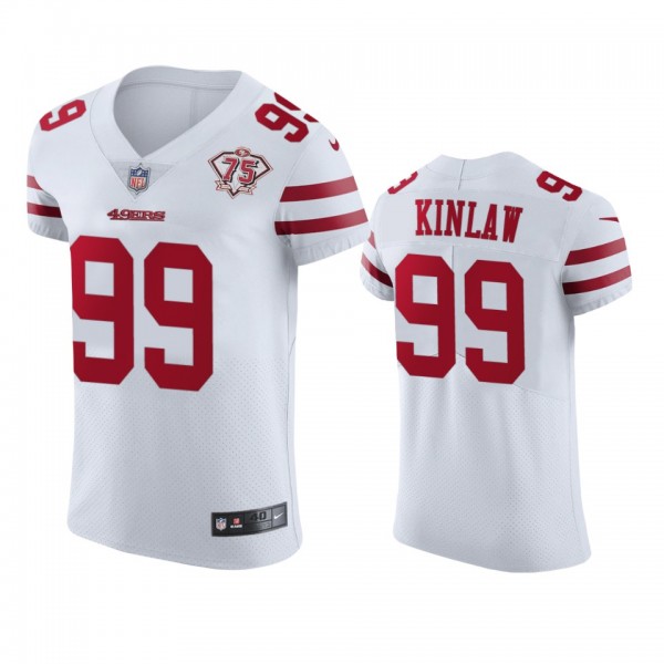 San Francisco 49ers Javon Kinlaw White 75th Annive...