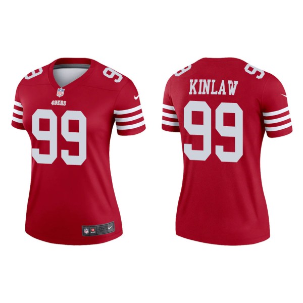 Women's San Francisco 49ers Javon Kinlaw Legend Scarlet Jersey