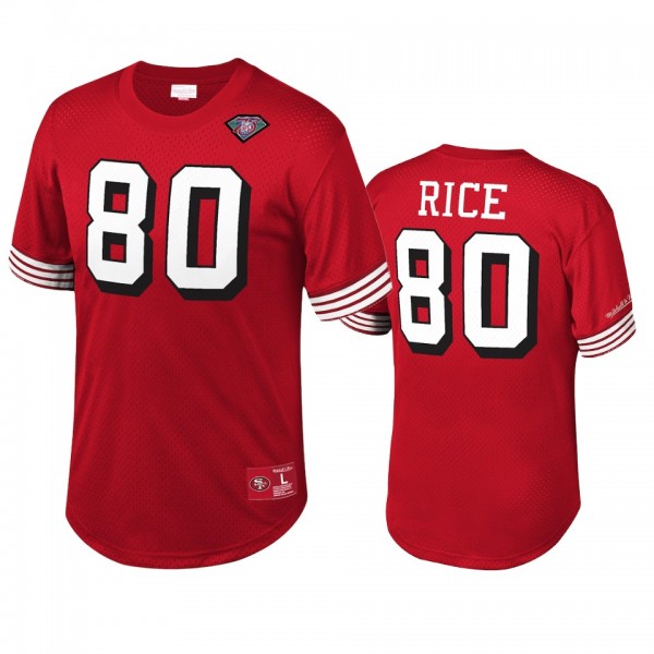 San Francisco 49ers Jerry Rice Scarlet Retired Pla...