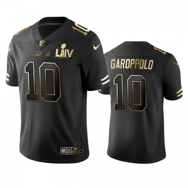 Jimmy Garoppolo 49ers Black Super Bowl LIV Golden Edition Jersey