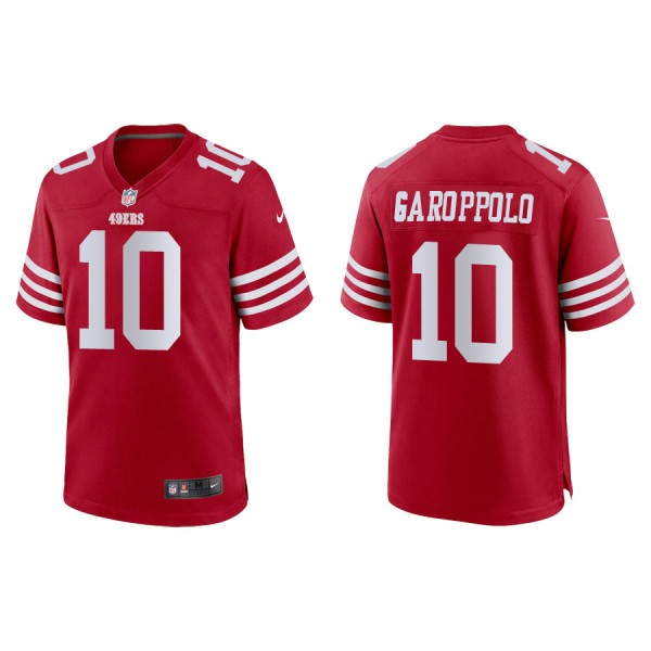 Jimmy Garoppolo San Francisco 49ers Men's Game Scarlet Jersey