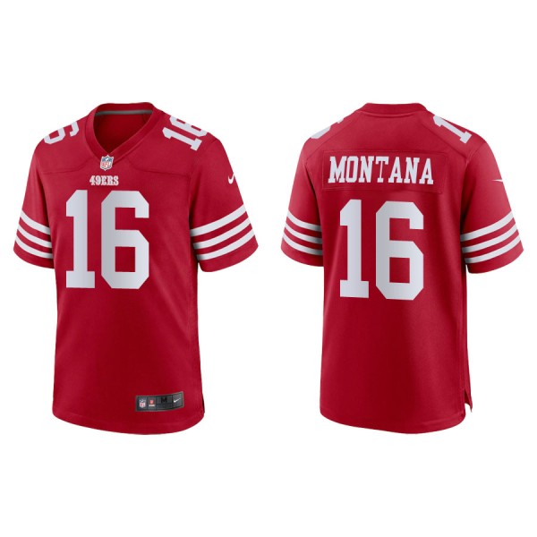 Joe Montana San Francisco 49ers Men's Game Scarlet...