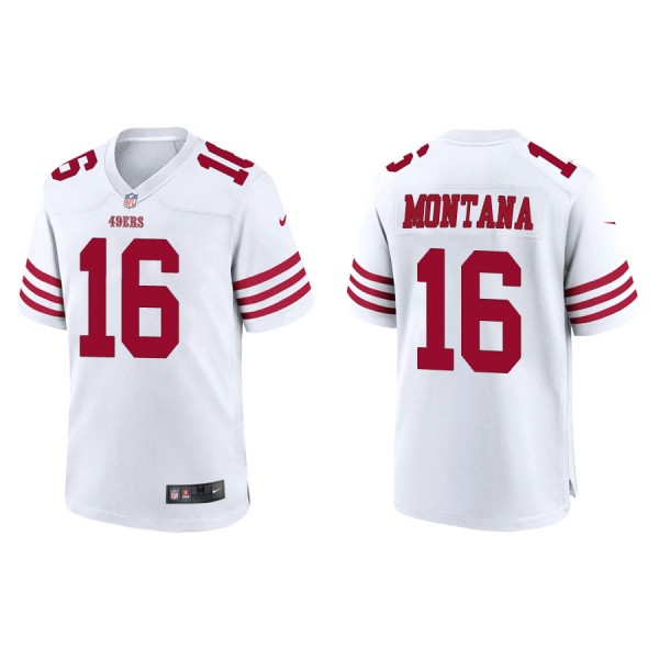 Joe Montana San Francisco 49ers Men's Game White J...