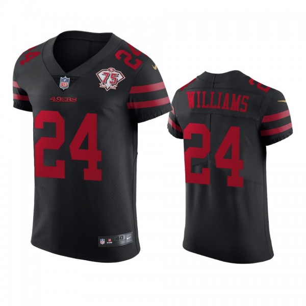 San Francisco 49ers K'Waun Williams Black 75th Ann...