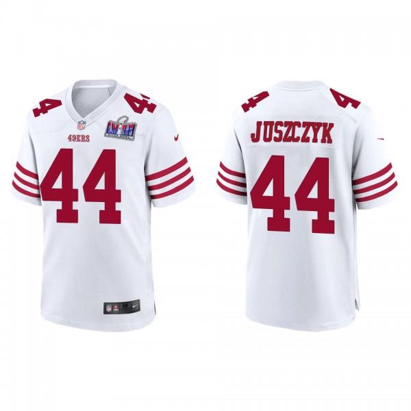 Men's Kyle Juszczyk San Francisco 49ers White Super Bowl LVIII Game Jersey