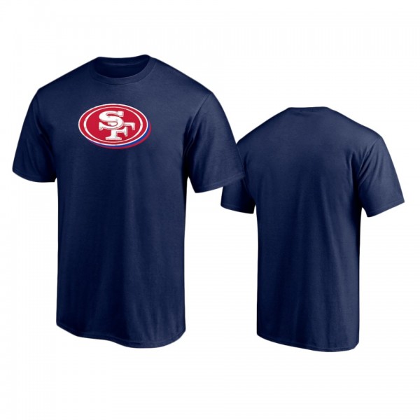 San Francisco 49ers Navy Red White and Team T-Shir...