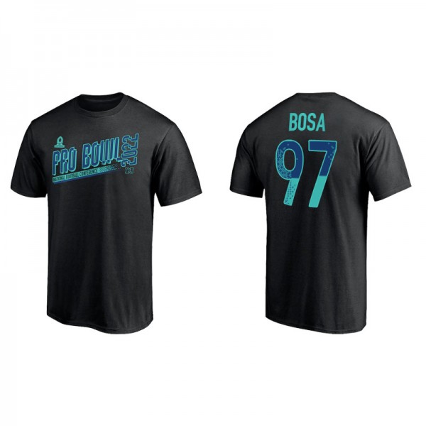 Men's San Francisco 49ers Nick Bosa Black 2022 NFC Pro Bowl T-Shirt