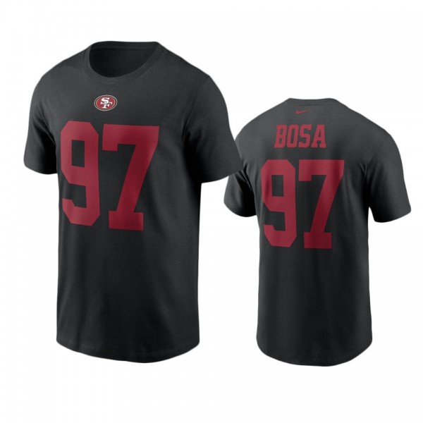 Men's San Francisco 49ers Nick Bosa Black Name &am...