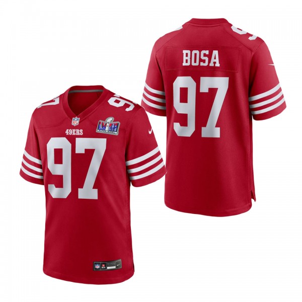 Men's San Francisco 49ers Nick Bosa Scarlet Super ...