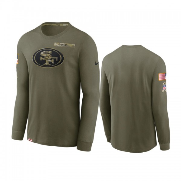 San Francisco 49ers Olive 2021 Salute To Service P...