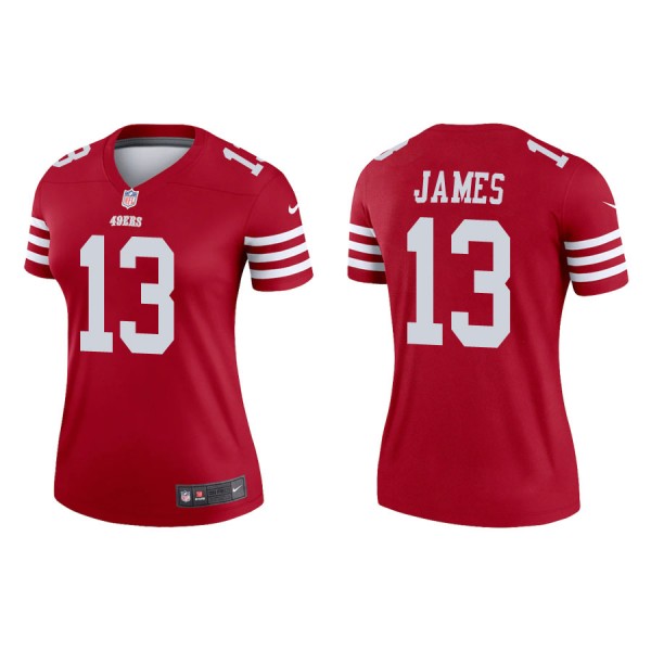 Women's San Francisco 49ers Richie James Legend Scarlet Jersey