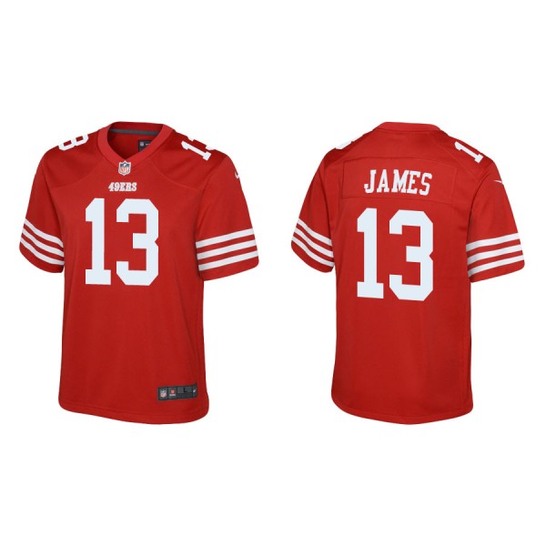 Youth San Francisco 49ers Richie James Game Scarle...