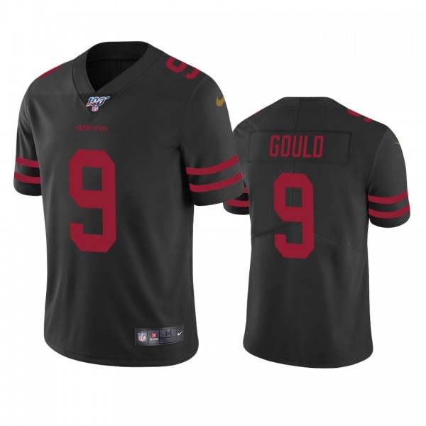 San Francisco 49ers Robbie Gould Black 100th Seaso...