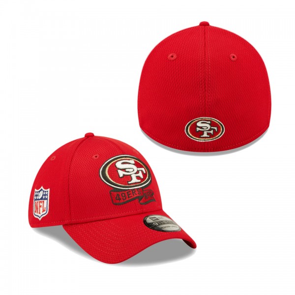 Men's San Francisco 49ers Scarlet 2022 Sideline 39THIRTY Coaches Flex Hat