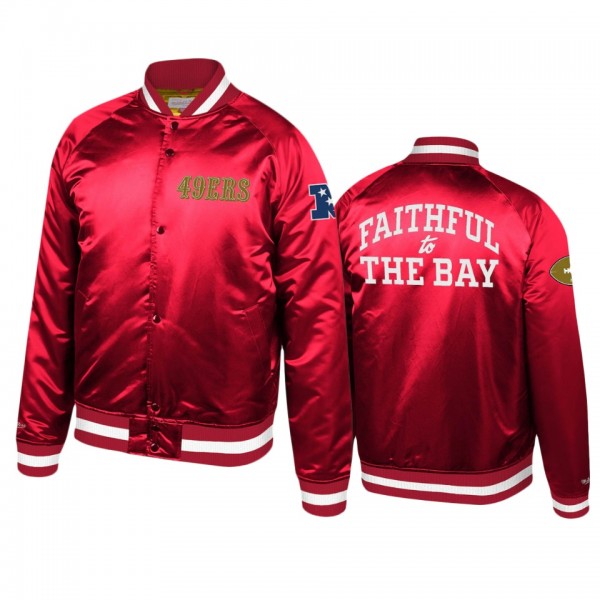 San Francisco 49ers Mitchell & Ness Scarlet Fa...