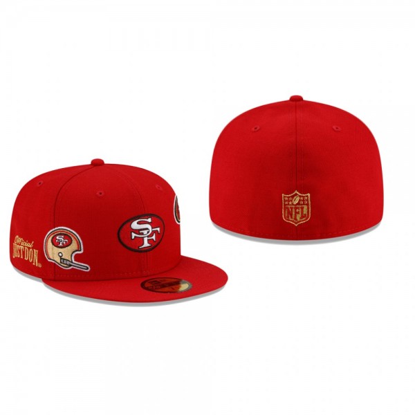 San Francisco 49ers Scarlet Just Don 59FIFTY Fitted Hat