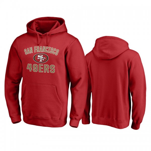 San Francisco 49ers Scarlet Victory Arch Pullover ...