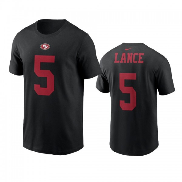 San Francisco 49ers Trey Lance Black 2021 NFL Draf...