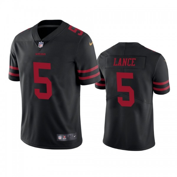 San Francisco 49ers Trey Lance Black 2021 NFL Draf...
