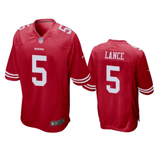 San Francisco 49ers Trey Lance Scarlet 2021 NFL Dr...