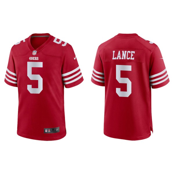 Trey Lance San Francisco 49ers Men's Game Scarlet ...