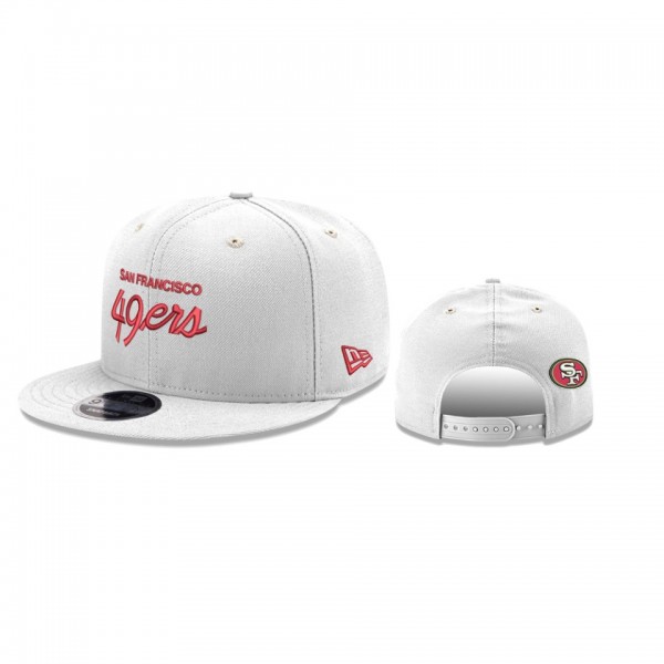 San Francisco 49ers White Griswold 9FIFTY Snapback...