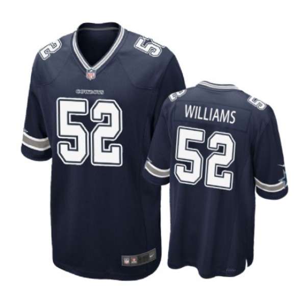 Dallas Cowboys #52 Connor Williams Navy Nike Game ...