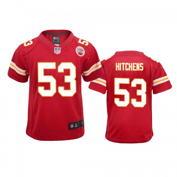 Kansas City Chiefs #53 Anthony Hitchens Red Game J...