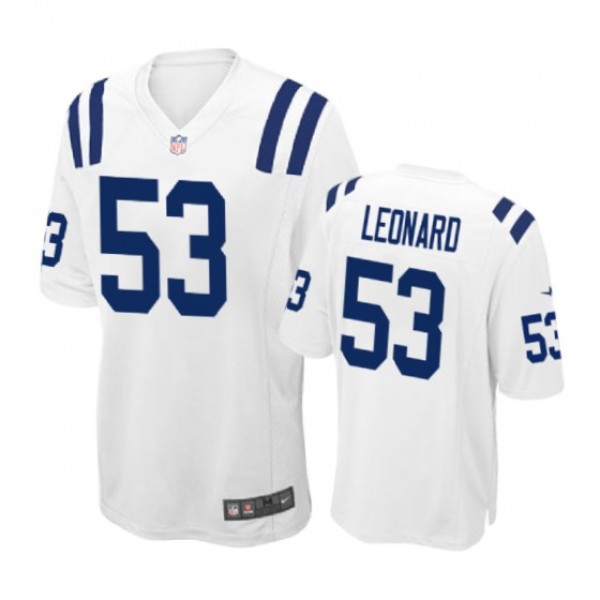 Indianapolis Colts #53 Darius Leonard White Nike G...
