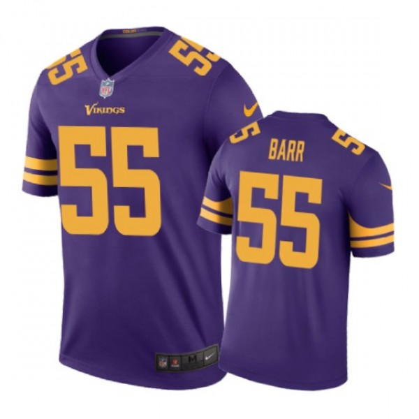 Minnesota Vikings #55 Anthony Barr Nike color rush...