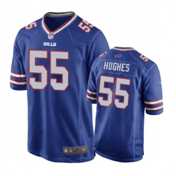 Buffalo Bills #55 Jerry Hughes Royal Nike Game Jer...