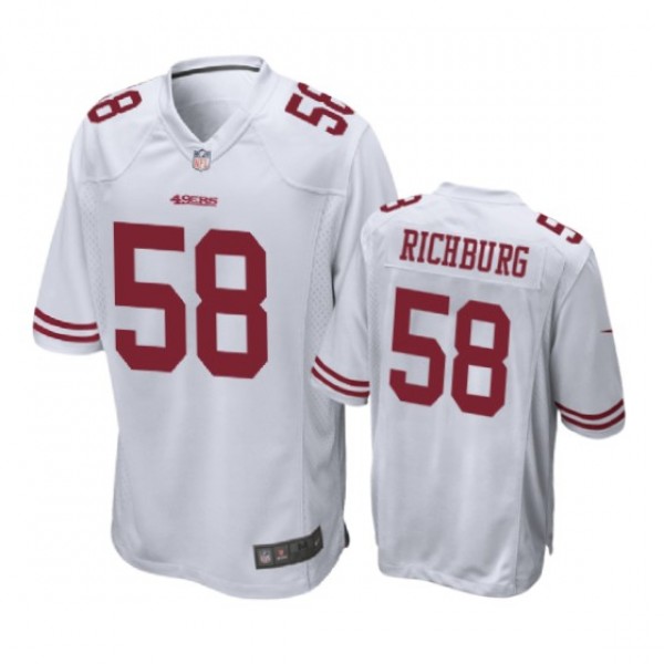 San Francisco 49ers #58 Weston Richburg White Nike...