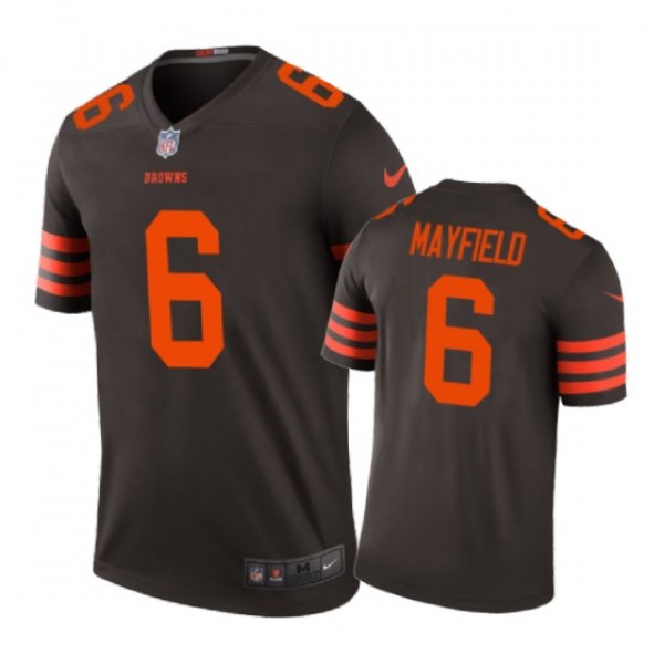 Cleveland Browns #6 Baker Mayfield Nike color rush...