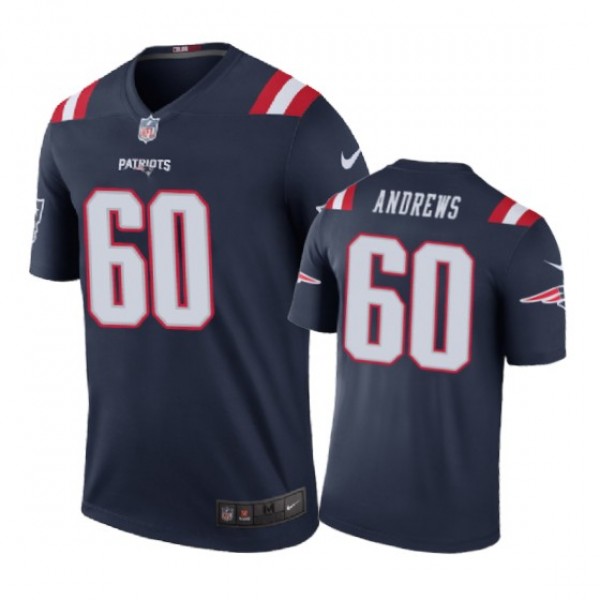 New England Patriots #60 David Andrews Nike color ...