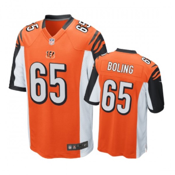 Cincinnati Bengals #65 Clint Boling Orange Nike Ga...