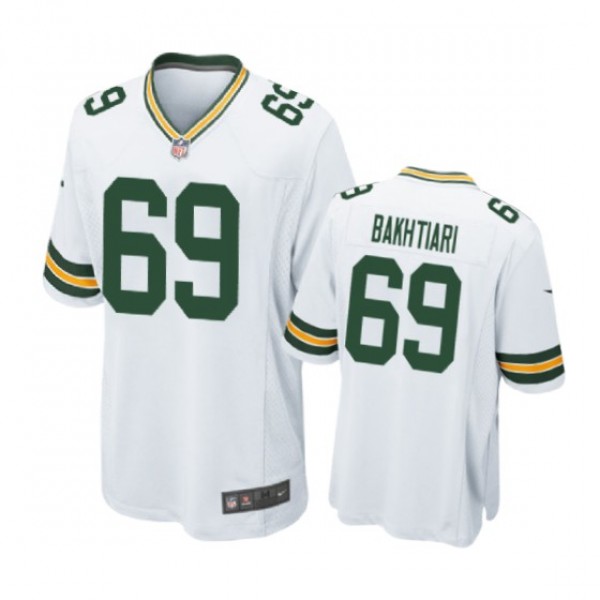 Green Bay Packers #69 David Bakhtiari White Nike G...
