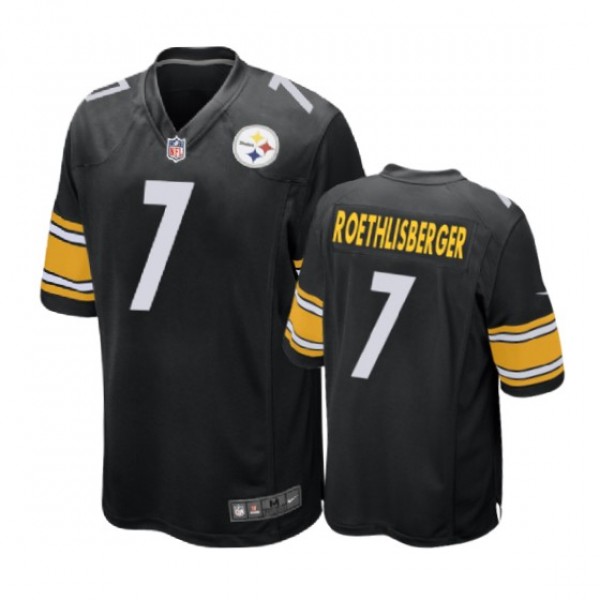 Pittsburgh Steelers #7 Ben Roethlisberger Black Ni...