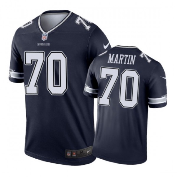 Dallas Cowboys #70 Zack Martin Nike color rush Nav...