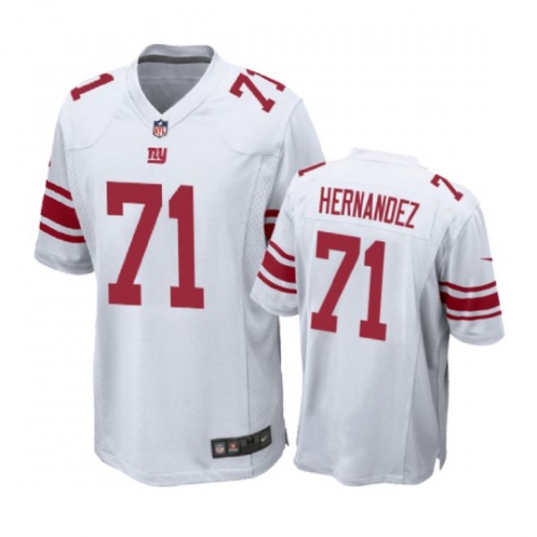 New York Giants #71 Will Hernandez White Nike Game...