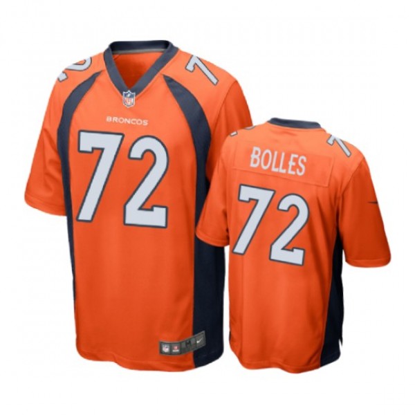 Denver Broncos #72 Garett Bolles Orange Nike Game ...