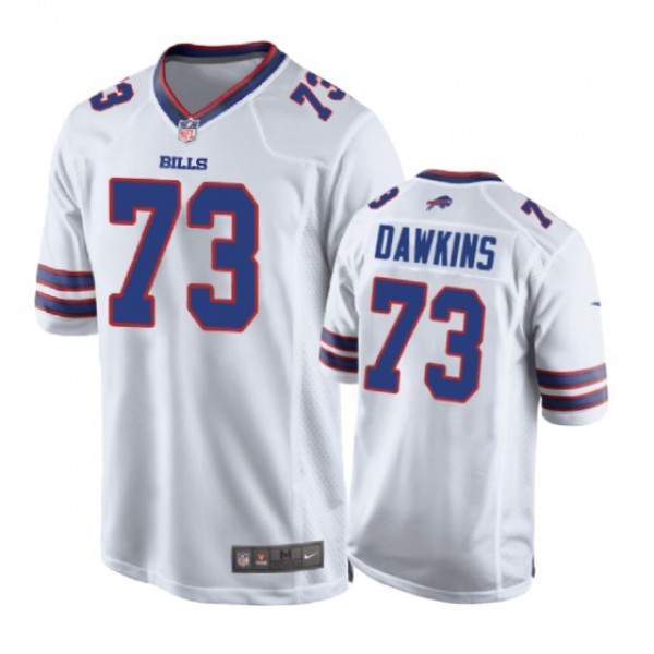Buffalo Bills #73 Dion Dawkins White Nike Game Jer...